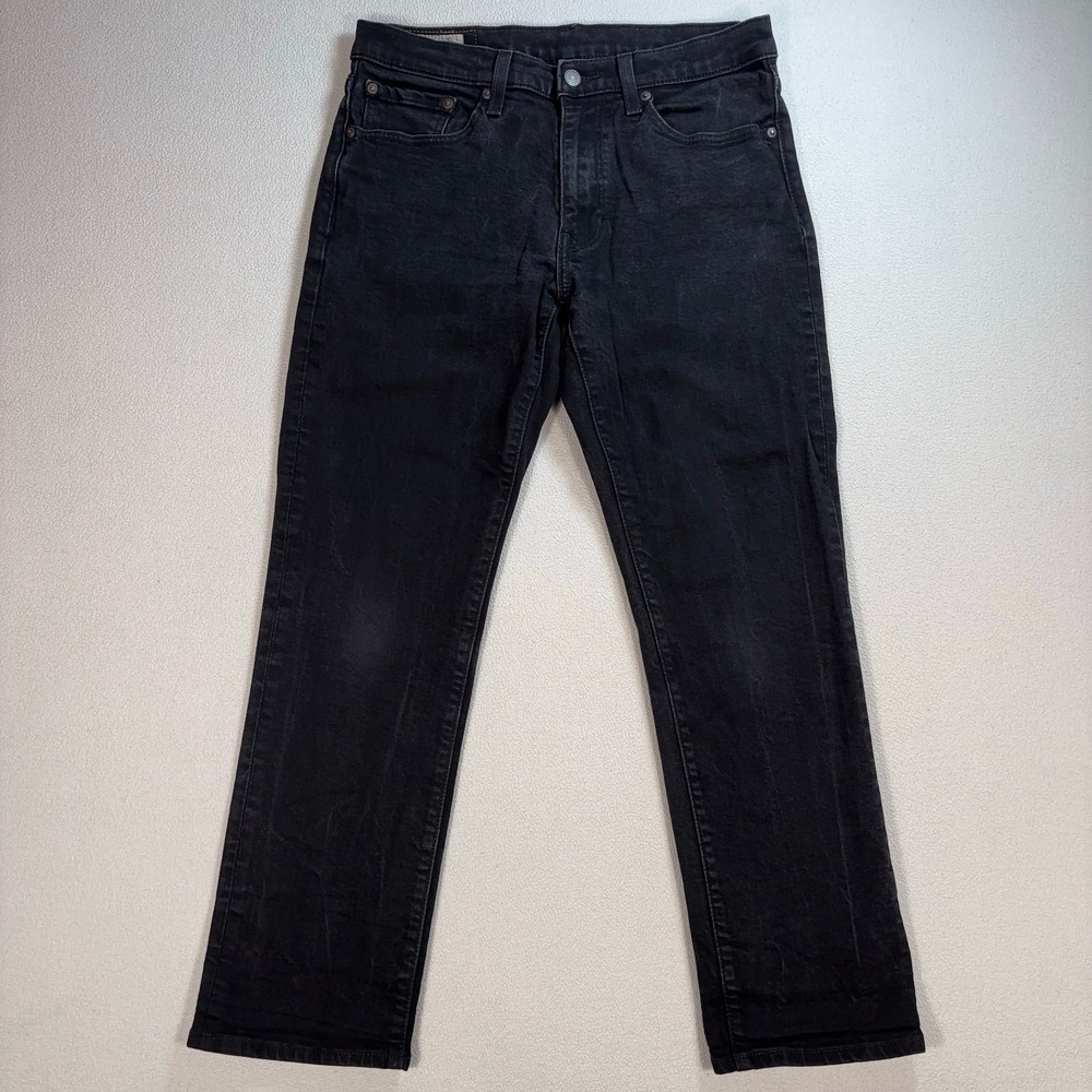 Levi's Premium 541 Jeans Men's 32x28‎ Black Tapered Stretch Big E Denim